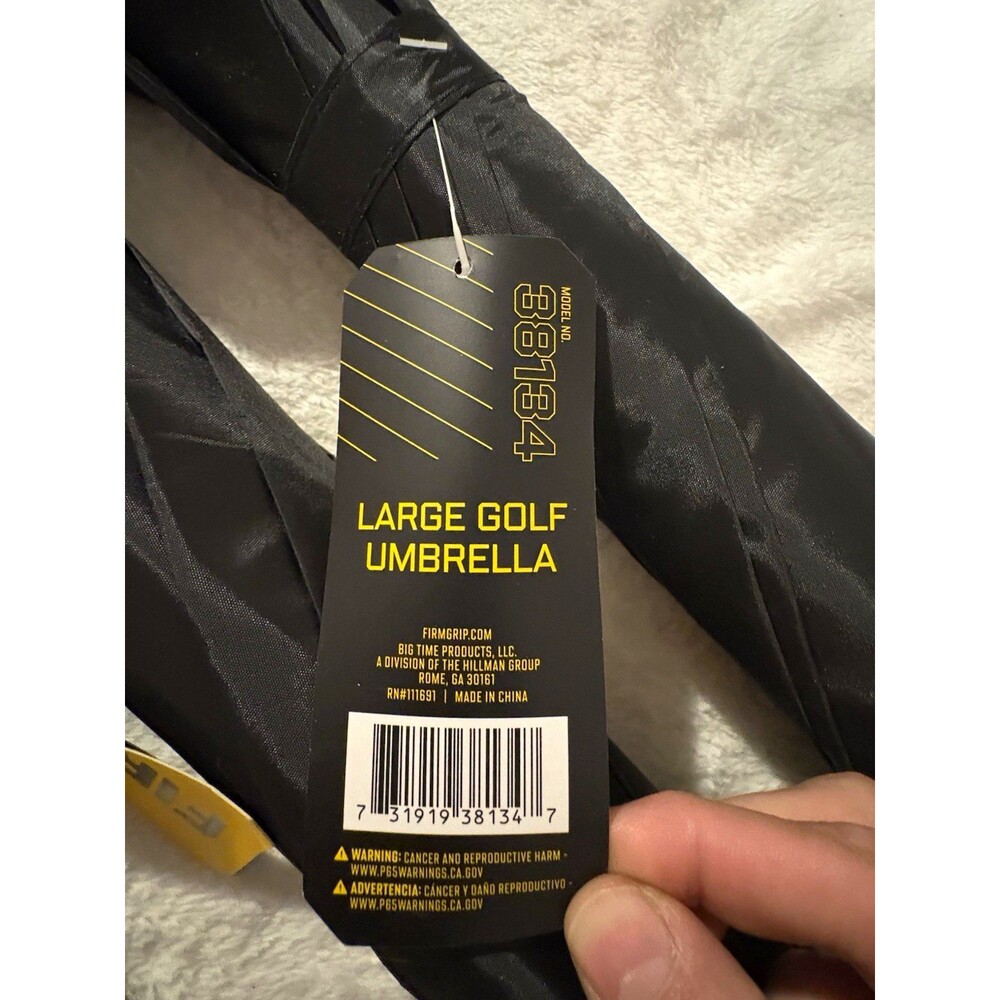FIRM GRIP Large Golf Umbrella Black 1 Model 38134 (4 available